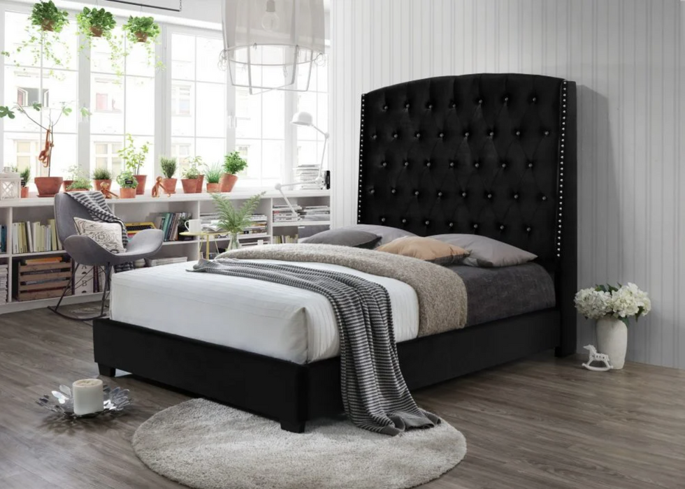 Upholstered Velvet Bed