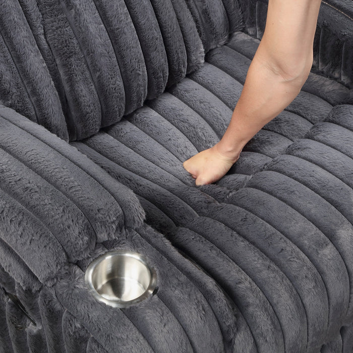 Phyllis Double Reclining Sofa With Cup Holders