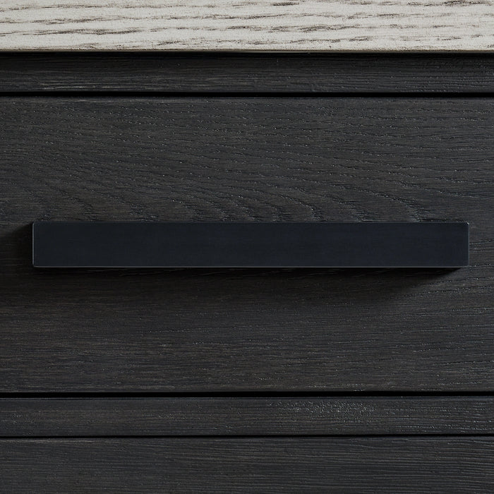Axel Server in Light Grey and Espresso