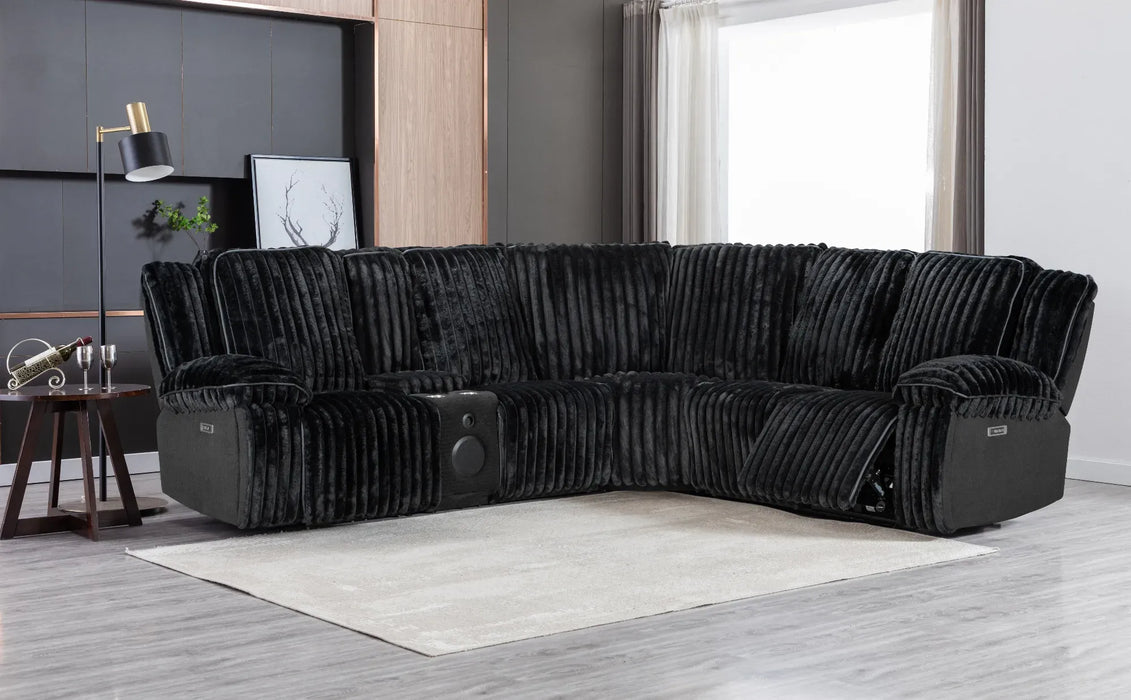 CORDUROY POWER RECLINING SECTIONAL
