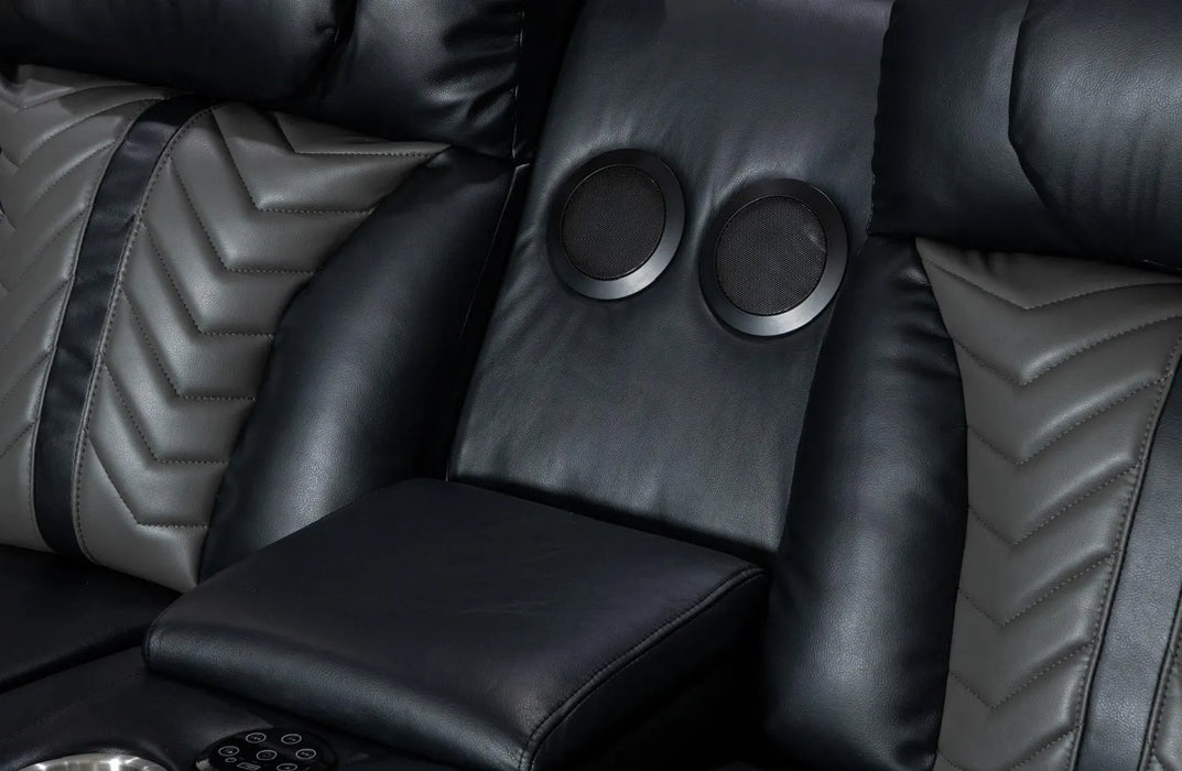 Power Reclining – Sofa, Loveseat  with Bluetooth Speakers & RGB LED