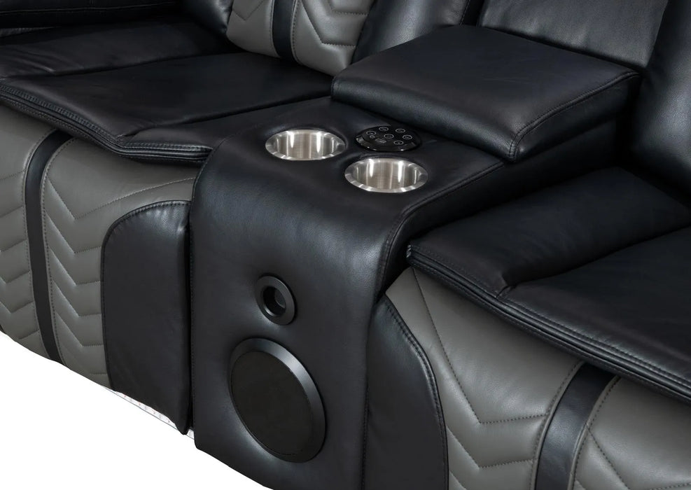 Power Reclining – Sofa, Loveseat  with Bluetooth Speakers & RGB LED