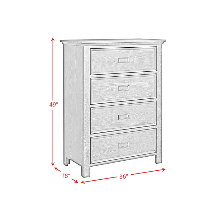 Hampton Kids Over Bunk with Ladder and Trundle Bedroom Set