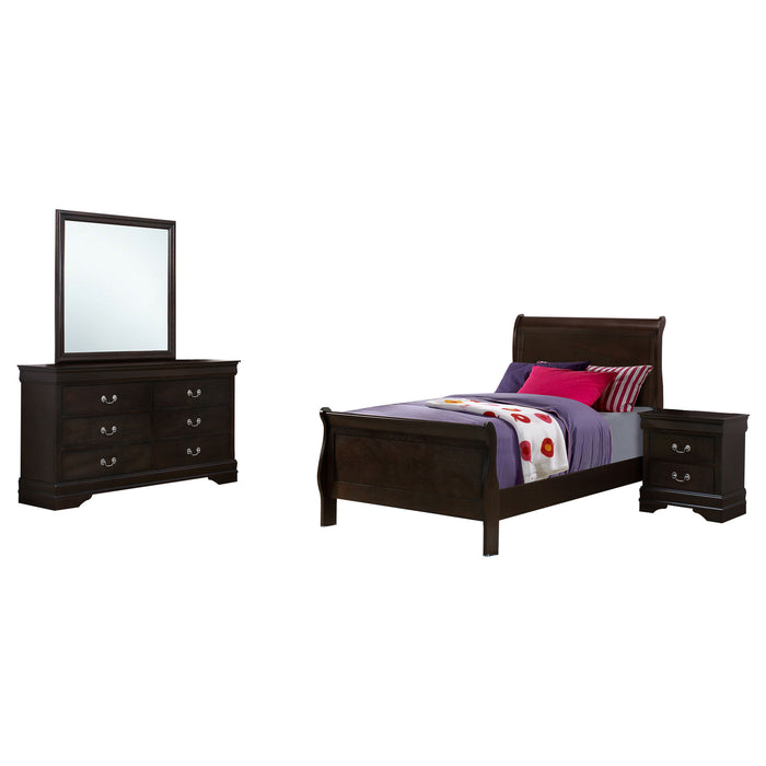 Louis Philippe 4 & 5 Piece Bedroom Sets Twin & Queen