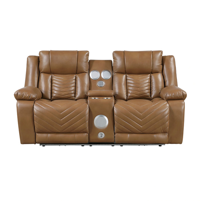 Huron Power Double Reclining Love Seat With Center Console