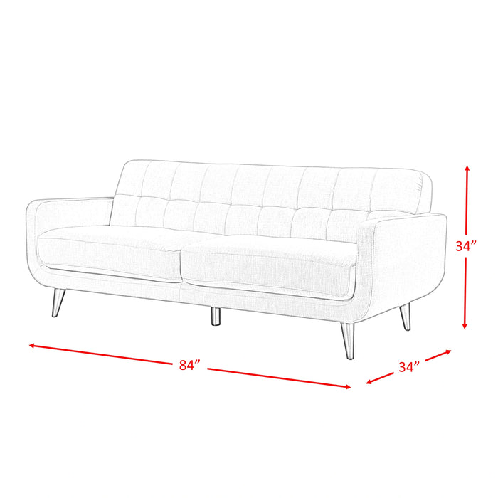 Hadley Sofa & Chair Set in Charcoal