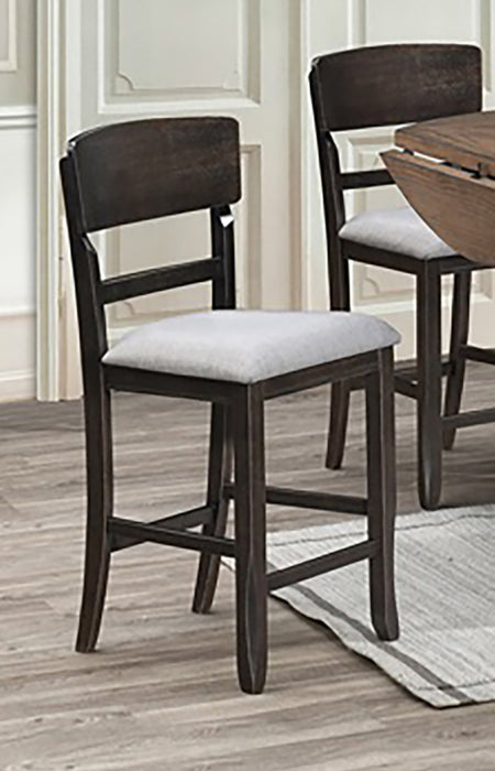 Crown Mark Furniture Oakly Counter Height Chair in Brown (Set of 2) image