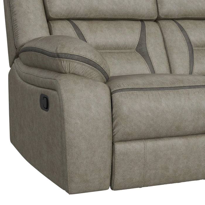 Engage 2PC Living Room Set in Corral Grey-Sofa & Loveseat