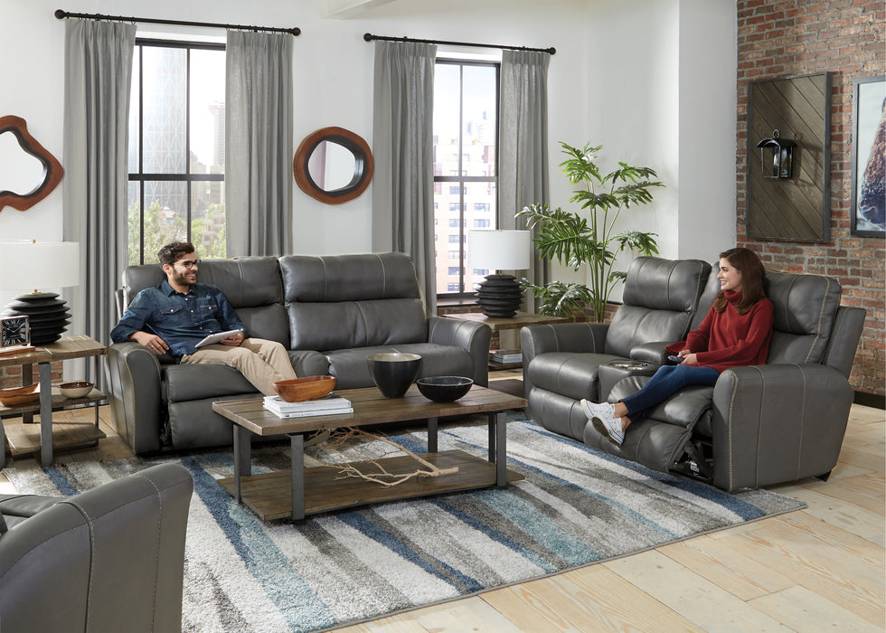 Italian Leather Power Recline Set