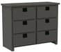 Elements International Cali Kids Dresser in Sleek Gray image