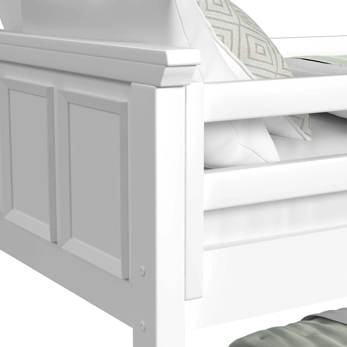 Hampton Kids Over Bunk with Staircase and Trundle Bedroom Set