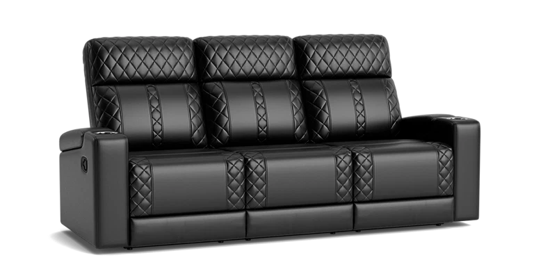 BLACK SOFA AND  LOVESEAT WITH LED