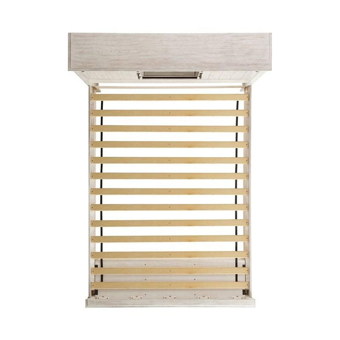 Elements International Scott Queen Platform Storage Bed in White