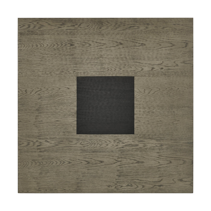 Jemma End Table in Grey and Dark Espresso