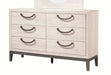 Crown Mark Furniture Veda 6 Drawer Dresser in Beige image