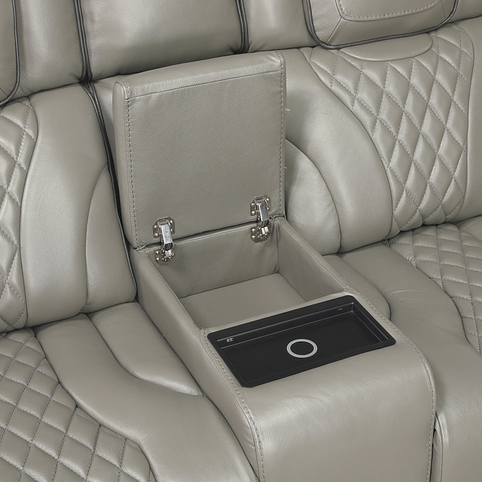 Apex Power Double Reclining Love Seat With Center Console
