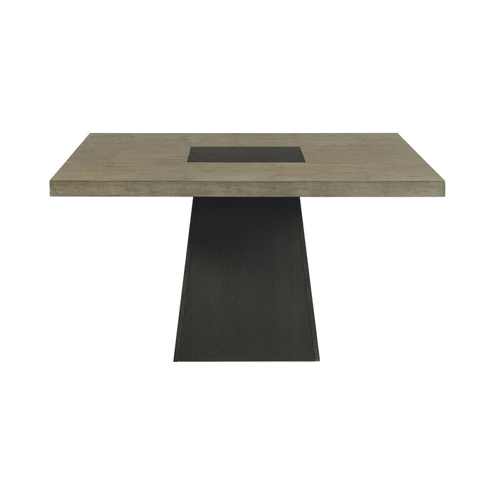 Jemma Square Table w/ Grey Top & Dark Espresso Base