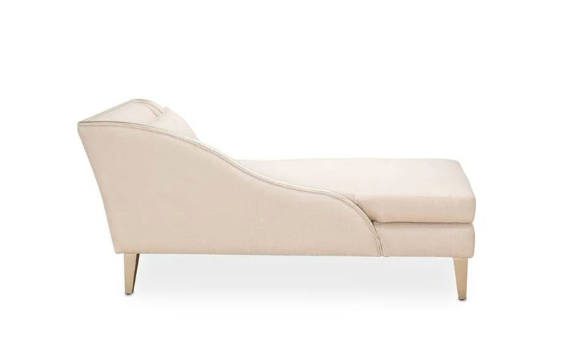 AICO Furniture Camden Court LAF Chaise in Platinum
