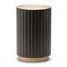 AICO Malibu Crest Round Chairside Table in Dark Espresso image