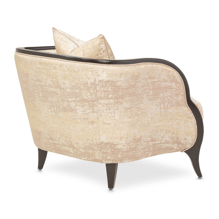 AICO Malibu Crest Living Room Chair in Dark Espresso