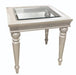 AICO Glimmering Heights End Table in Ivory image