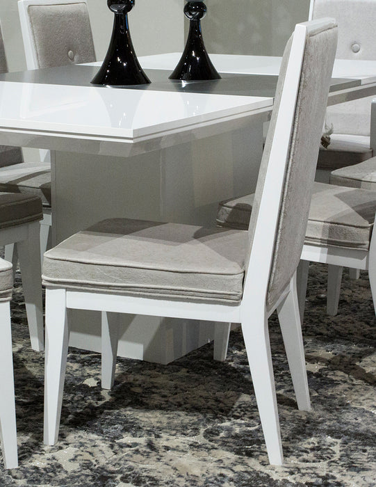 Aico Furniture Horizons Side Chair in Cloud White (Set of 2)