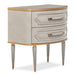 AICO Furniture St.Charles 2 Drawer Nightstand in Dove Gray image