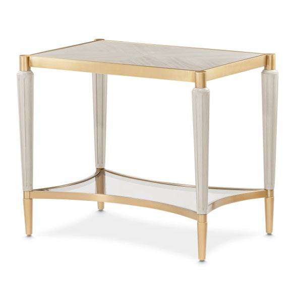AICO Furniture St.Charles End Table in Dove Gray image