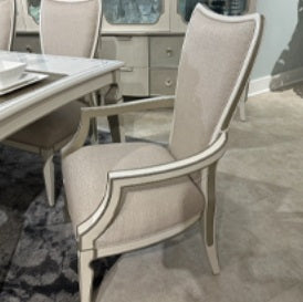 AICO Furniture La Marisia Arm Chair (Se of 2) in Creamy Pearl image