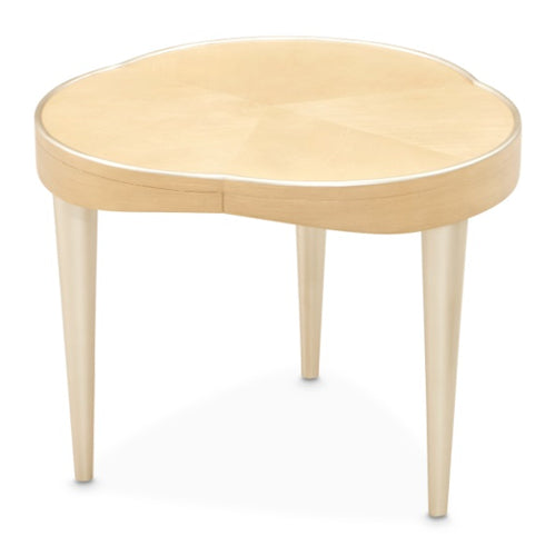 AICO Furniture Camellia Field End Table in Caramel