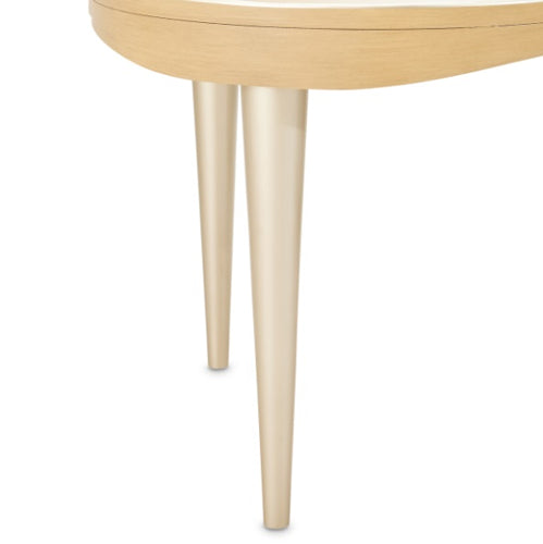 AICO Furniture Camellia Field End Table in Caramel