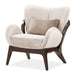 AICO Furniture Camellia Field Accent Chair Porchini in Warm Pecan image