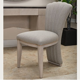 AICO Furniture Fantosini Vanity Chair in Silver Mist image