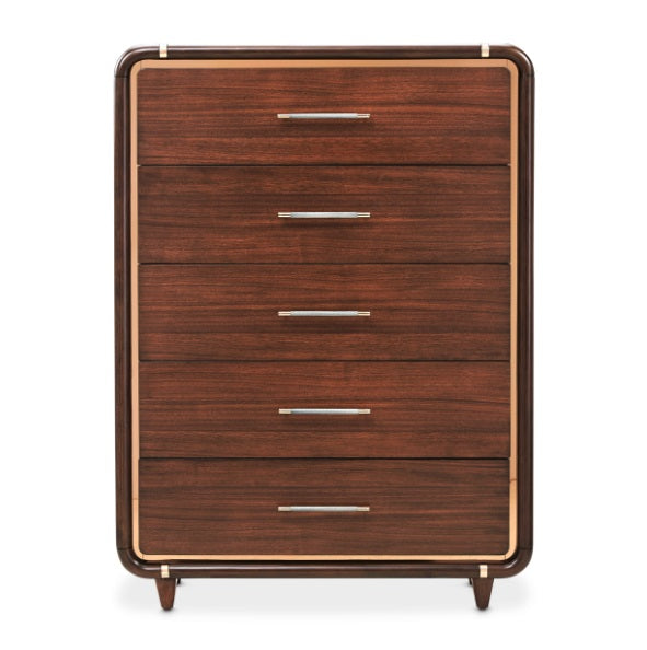 AICO Furniture Mason Park Gentelmen's Chest in Umber