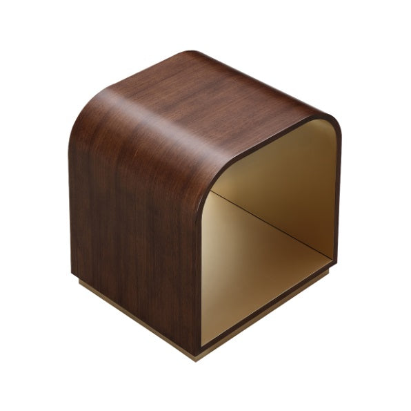 AICO Furniture Houston End Table in Walnut