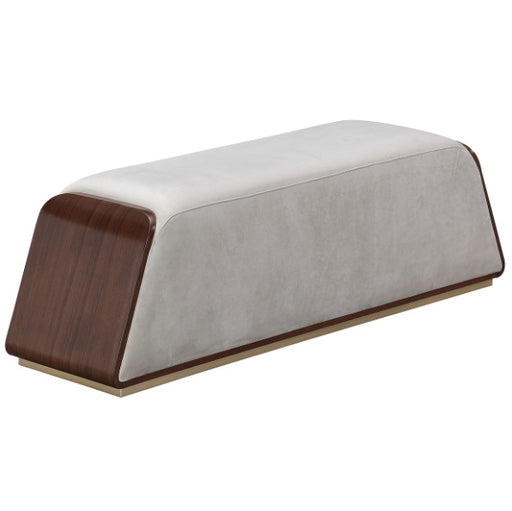 AICO Furniture Houston Accent Bench in Walnut image