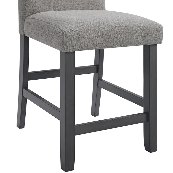 Seneca Counter Height Dining Set in Brown-Table and Four Chairs