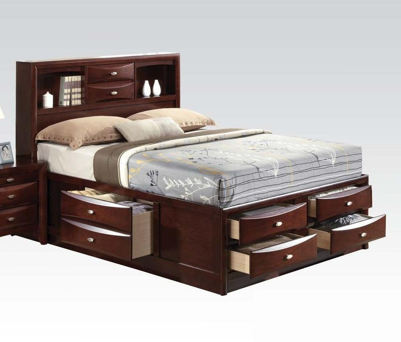 Acme Ireland Queen Storage Bed in Brown 21600Q