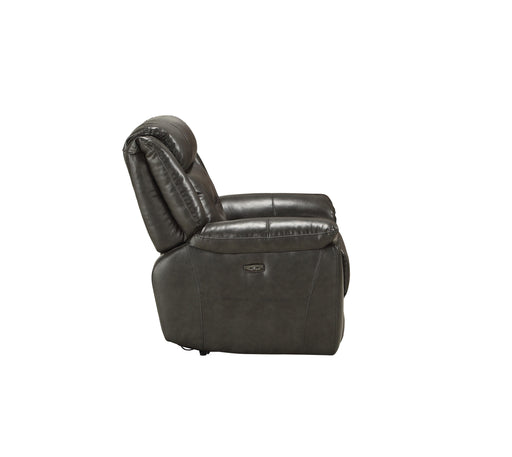 Imogen Gray Leather-Aire Recliner (Power Motion) image