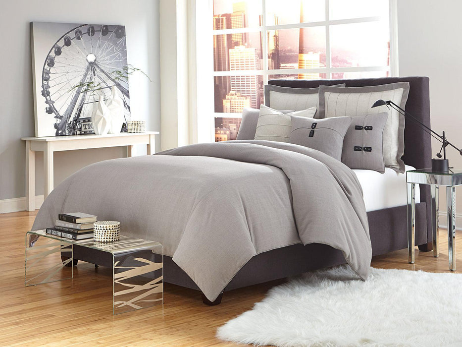 Fusion 8-pc King Duvet Set in Gray