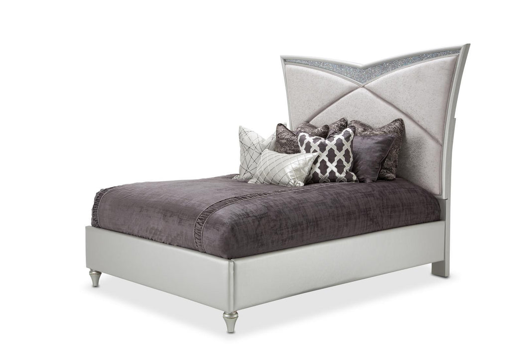 Melrose Plaza Queen Upholstered Bed in Dove 9019000QN-118