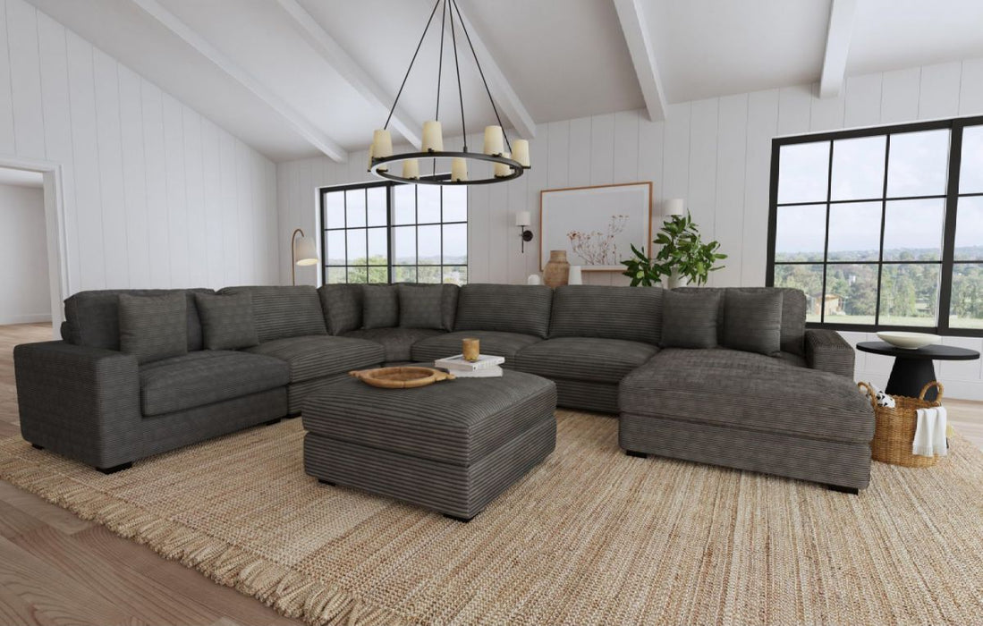 6 PC Sectional With LHF Chaise