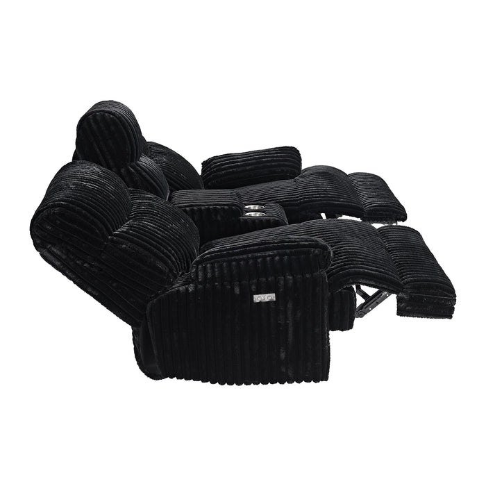 Motion Sofa and loveseat Black