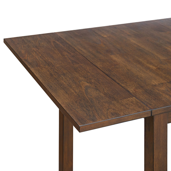 Alex 3PC Dining Set with Drop Leaf Table in Espresso