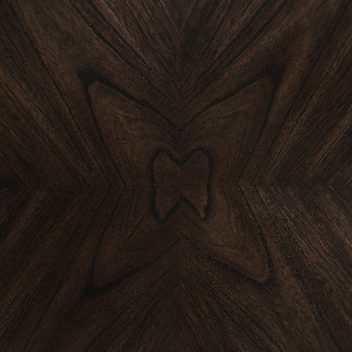 Amherst Counter Height 5PC Dining Set-Table and Four Faux Leather Side Chairs in Walnut