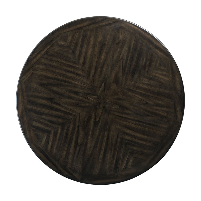 Amherst Counter Height 5PC Dining Set-Table and Four Faux Leather Side Chairs in Walnut