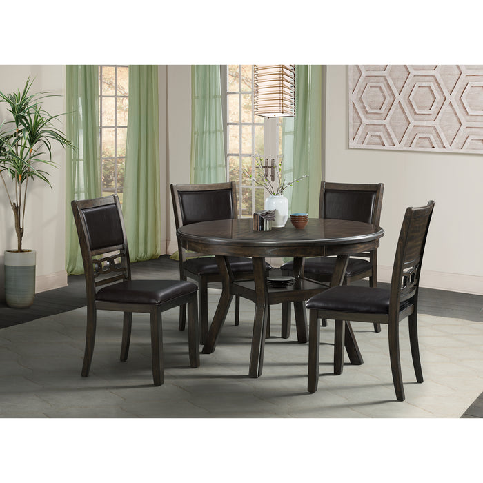Amherst Dining Table w/Wood Leg Dark Finish