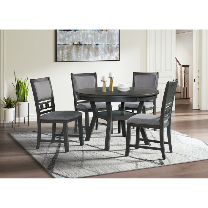 Amherst Dining Side Chair W/Fabric Cushion Side Stretcher Grey Finish (2 Per Pack)