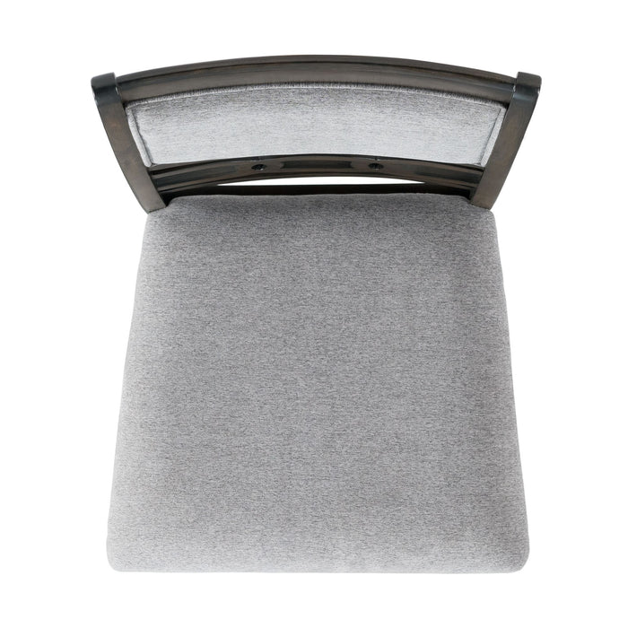 Amherst Dining Side Chair W/Fabric Cushion Dark Finish (2 Per Pack)