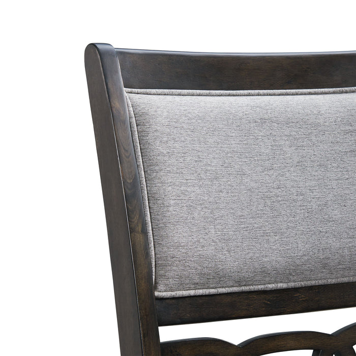 Amherst Dining Side Chair W/Fabric Cushion Dark Finish (2 Per Pack)